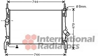 VAN WEZEL Radiateur refroidissement du moteur 18002404 International Radiators