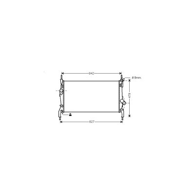 VAN WEZEL Radiateur refroidissement du moteur 18002405 International Radiators