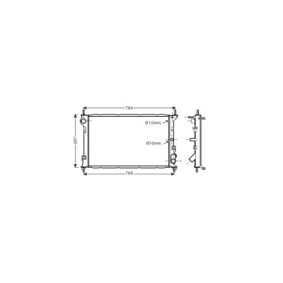 VAN WEZEL Radiateur refroidissement du moteur 18002411 International Radiators