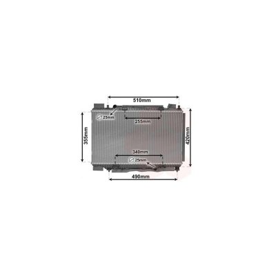 VAN WEZEL Radiateur refroidissement du moteur 18012704 International Radiators 