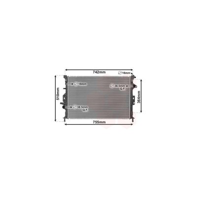 VAN WEZEL Radiateur refroidissement du moteur 18012709 International Radiators