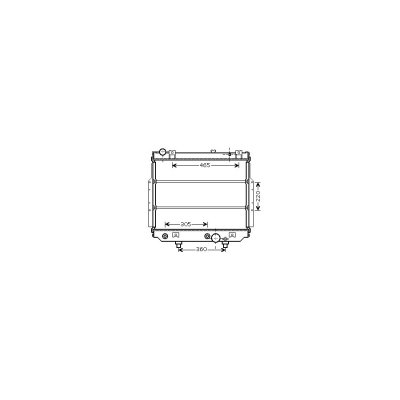 INTERNATIONAL RADIATORS Radiateur refroidissement du moteur 21002038 