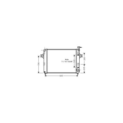 VAN WEZEL Radiateur refroidissement du moteur 21002044 International Radiators