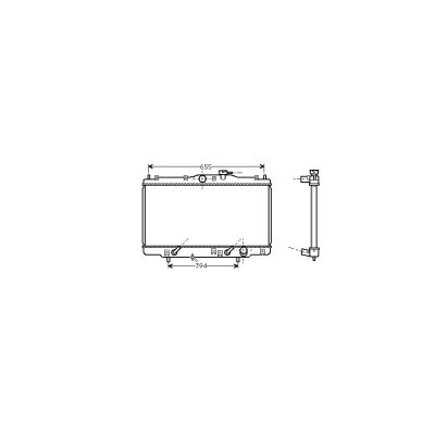 VAN WEZEL Radiateur refroidissement du moteur 25002071 International Radiators