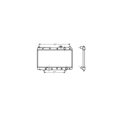 VAN WEZEL Radiateur refroidissement du moteur 25002104 International Radiators