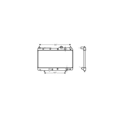 VAN WEZEL Radiateur refroidissement du moteur 25002175 International Radiators