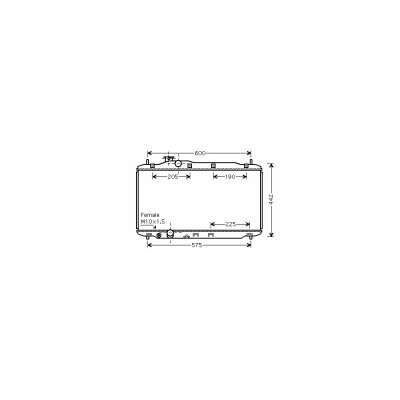 VAN WEZEL Radiateur refroidissement du moteur 25002189 International Radiators