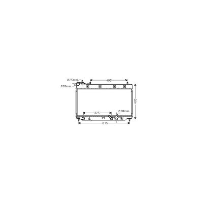 VAN WEZEL Radiateur refroidissement du moteur 25002195 International Radiators