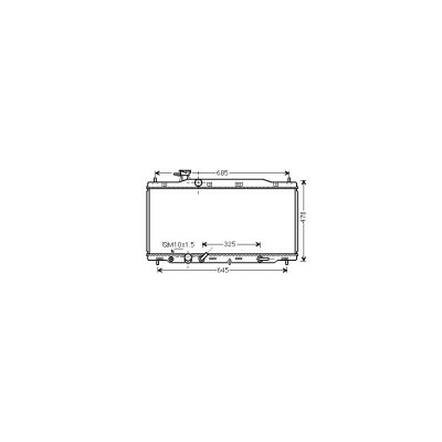 VAN WEZEL Radiateur refroidissement du moteur 25002226 International Radiators