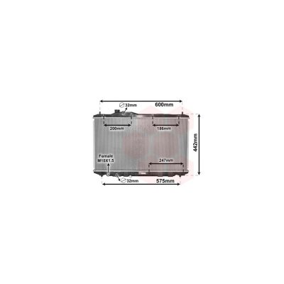 VAN WEZEL Radiateur refroidissement du moteur 25002296 International Radiators