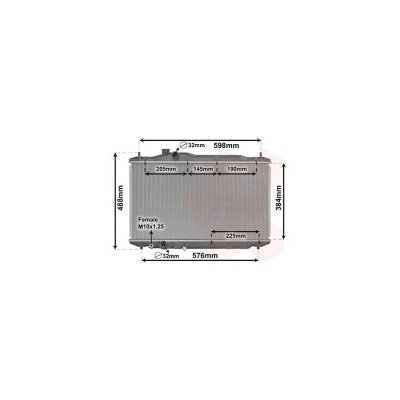 VAN WEZEL Radiateur refroidissement du moteur 25002306 International Radiators