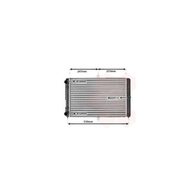 VAN WEZEL Radiateur refroidissement du moteur 26002008 International Radiators