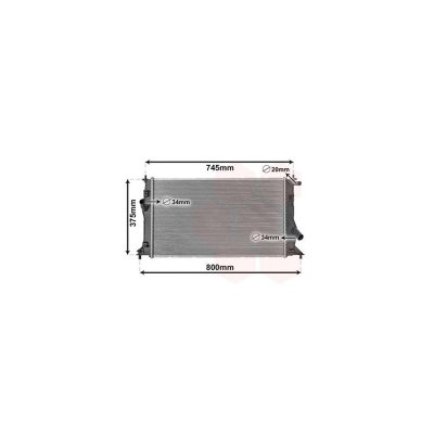 VAN WEZEL Radiateur refroidissement du moteur 27002183 International Radiators