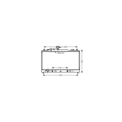 VAN WEZEL Radiateur refroidissement du moteur 27002228 International Radiators