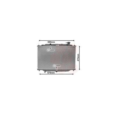 VAN WEZEL Radiateur refroidissement du moteur 27002270 International Radiators