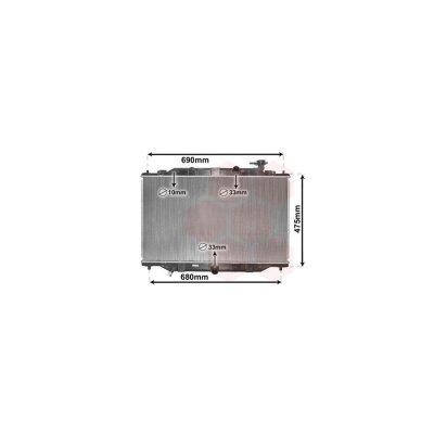 INTERNATIONAL RADIATORS Radiateur refroidissement du moteur 27002272 