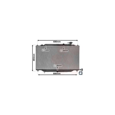 INTERNATIONAL RADIATORS Radiateur refroidissement du moteur 27012701 