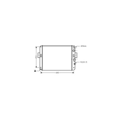 VAN WEZEL Radiateur refroidissement du moteur 28002061 International Radiators