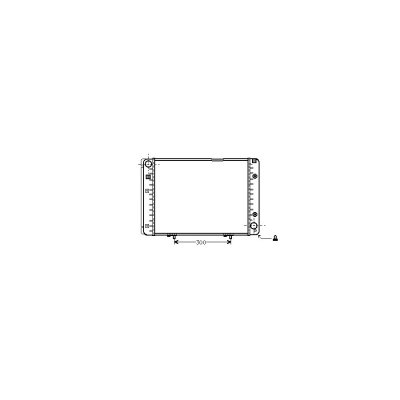 VAN WEZEL Radiateur refroidissement du moteur 30002100 International Radiators