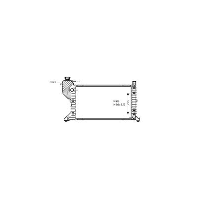 VAN WEZEL Radiateur refroidissement du moteur 30002182 International Radiators