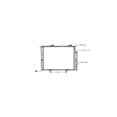 VAN WEZEL Radiateur refroidissement du moteur 30002189 International Radiators