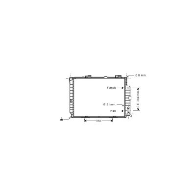 VAN WEZEL Radiateur refroidissement du moteur 30002208 International Radiators