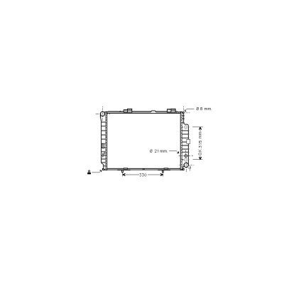 VAN WEZEL Radiateur refroidissement du moteur 30002228 International Radiators