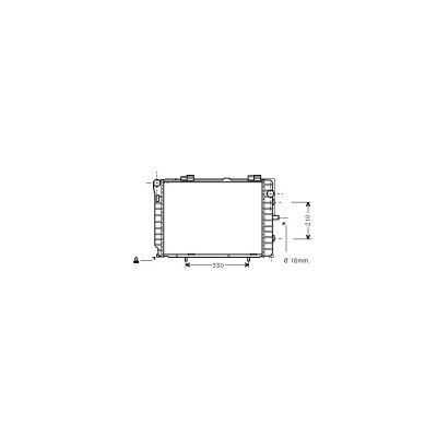 VAN WEZEL Radiateur refroidissement du moteur 30002229 International Radiators
