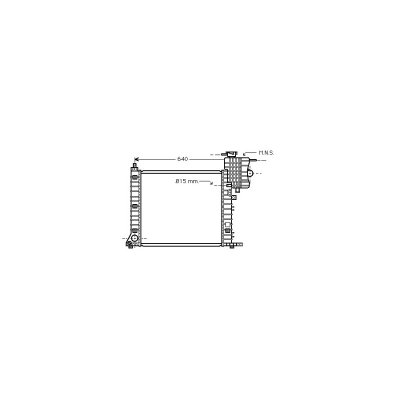 VAN WEZEL Radiateur refroidissement du moteur 30002264 International Radiators