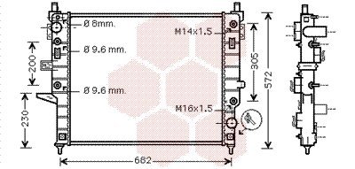 VAN WEZEL Radiateur refroidissement du moteur 30002271 International Radiators