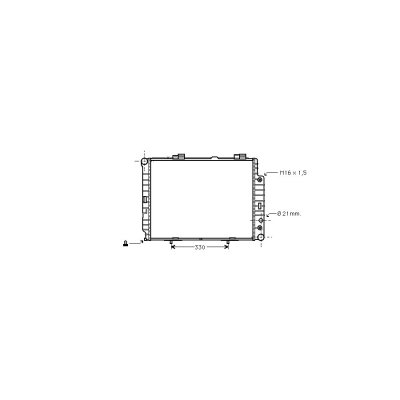 VAN WEZEL Radiateur refroidissement du moteur 30002283 International Radiators
