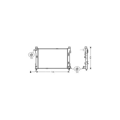 VAN WEZEL Radiateur refroidissement du moteur 30002288 International Radiators