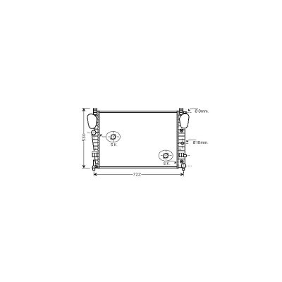 VAN WEZEL Radiateur refroidissement du moteur 30002306 International Radiators