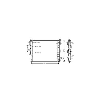 VAN WEZEL Radiateur refroidissement du moteur 30002331 International Radiators