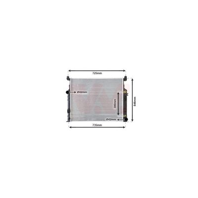 VAN WEZEL Radiateur refroidissement du moteur 30002458 International Radiators