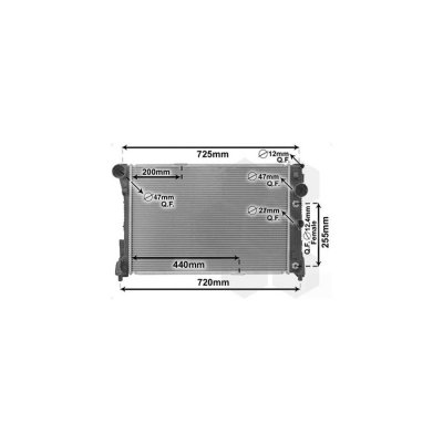 VAN WEZEL Radiateur refroidissement du moteur 30002491 International Radiators