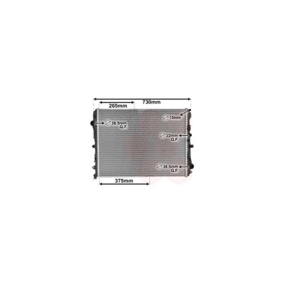 INTERNATIONAL RADIATORS Radiateur refroidissement du moteur 30002667 
