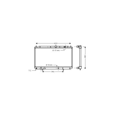 VAN WEZEL Radiateur refroidissement du moteur 32002116 International Radiators