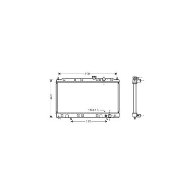 INTERNATIONAL RADIATORS Radiateur refroidissement du moteur 32002136 