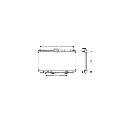 VAN WEZEL Radiateur refroidissement du moteur 32002153 International Radiators