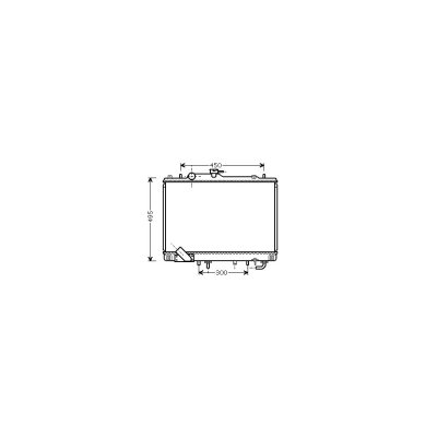 VAN WEZEL Radiateur refroidissement du moteur 32002157 International Radiators