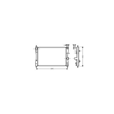 VAN WEZEL Radiateur refroidissement du moteur 32002172 International Radiators