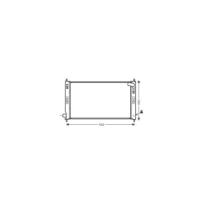 VAN WEZEL Radiateur refroidissement du moteur 32002201 International Radiators