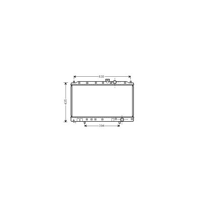 VAN WEZEL Radiateur refroidissement du moteur 32002237 International Radiators