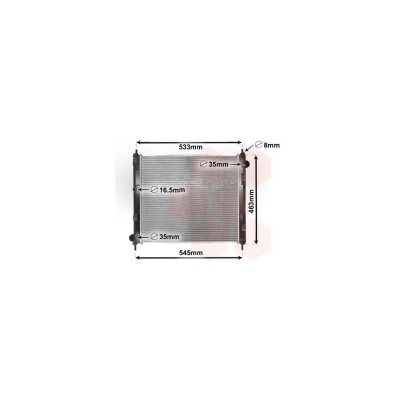 VAN WEZEL Radiateur refroidissement du moteur 33002385 International Radiators