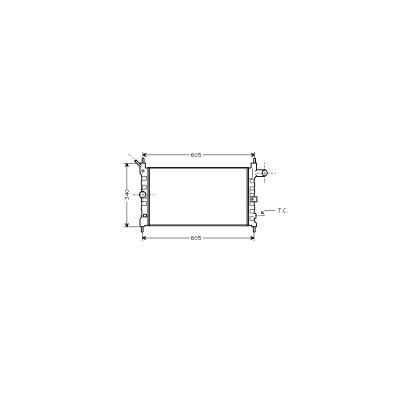 VAN WEZEL Radiateur refroidissement du moteur 37002022 International Radiators