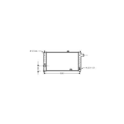 VAN WEZEL Radiateur refroidissement du moteur 37002050 International Radiators