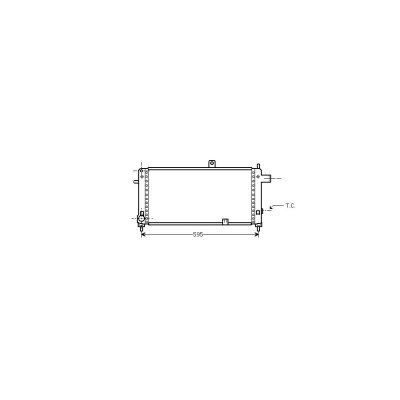 VAN WEZEL Radiateur refroidissement du moteur 37002054 International Radiators