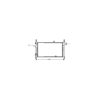 VAN WEZEL Radiateur refroidissement du moteur 37002063 International Radiators 