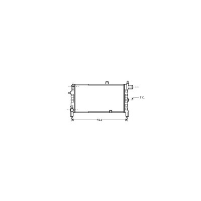 VAN WEZEL Radiateur refroidissement du moteur 37002074 International Radiators